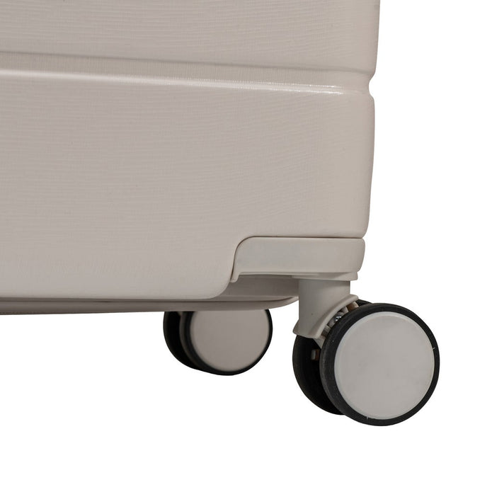 Champs Linen 3-piece Expandable Hardside Luggage Set