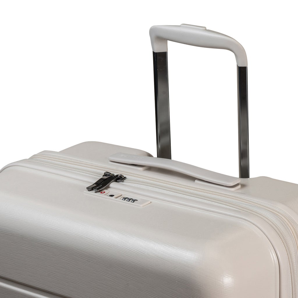 Champs Linen 3-piece Expandable Hardside Luggage Set