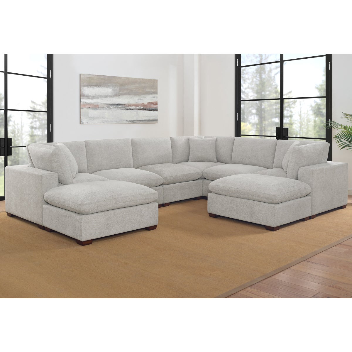 Thomasville Lowell 8-piece Fabric Modular Sectional
