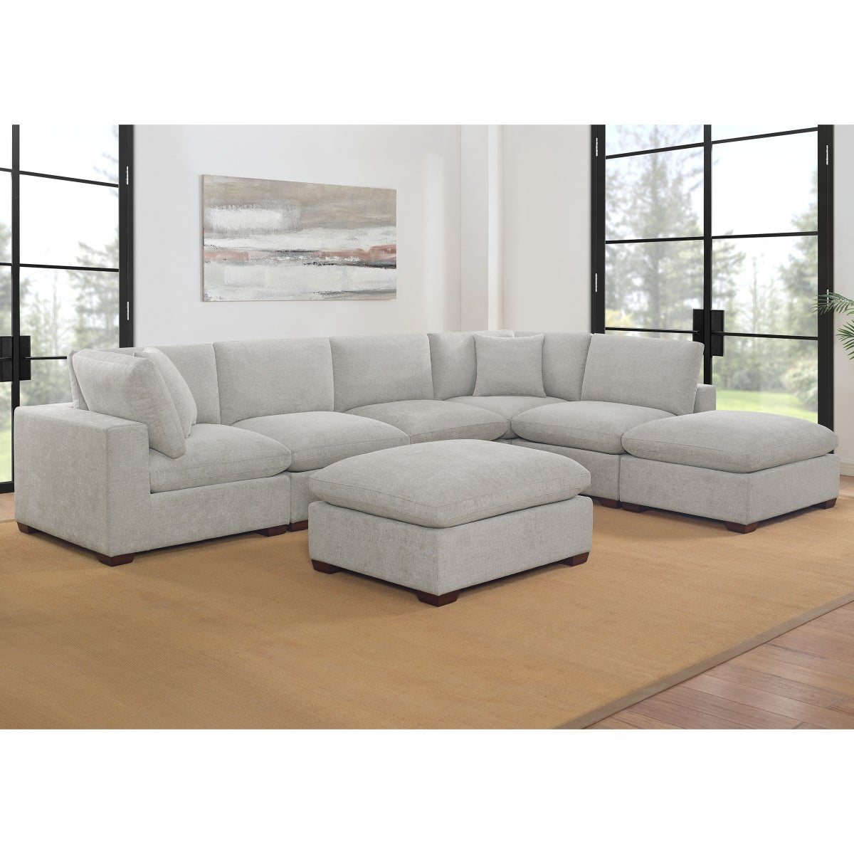 Thomasville Lowell 8-piece Fabric Modular Sectional
