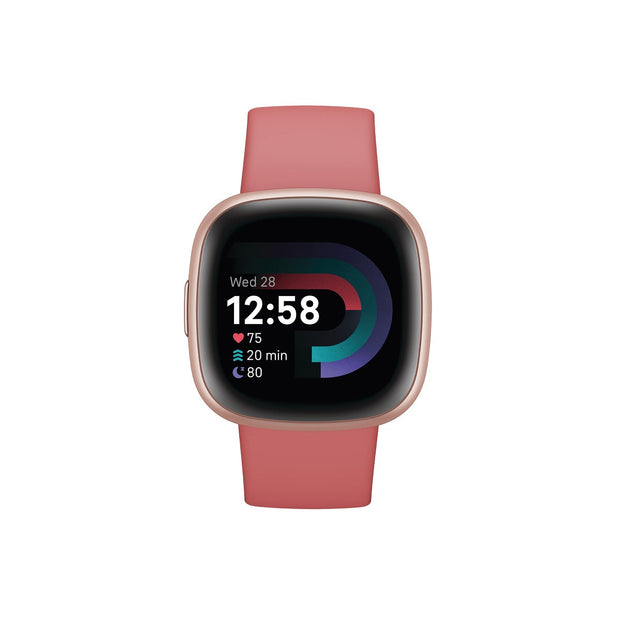 Google Fitbit Versa 4 Smartwatch GPS with two charging cables