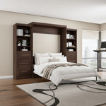 Bestar Boutique Queen Wall Bed 3-piece Set with Drawers and Shelving