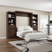 Bestar Boutique Queen Wall Bed 3-piece Set with Drawers and Shelving