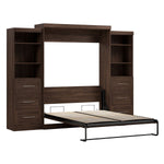 Bestar Boutique Queen Wall Bed 3-piece Set with Drawers and Shelving