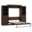 Bestar Boutique Queen Wall Bed 3-piece Set with Drawers and Shelving