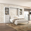 Bestar Boutique Queen Wall Bed 3-piece Set with Drawers and Shelving