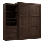 Bestar Boutique Queen Wall Bed 2-piece Set with Pull-out Shelf