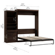 Bestar Boutique Queen Wall Bed 2-piece Set with Pull-out Shelf