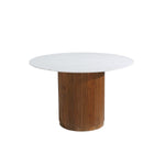 Troy Solid Quartz Round Dining Table