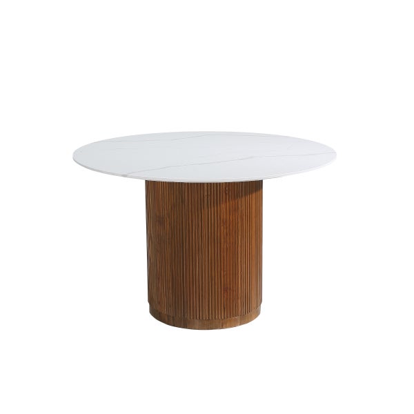 Troy Solid Quartz Round Dining Table
