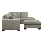 Thomasville Miles Right-hand Facing 3-piece Fabric Sectional with Storage Ottoman