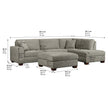 Thomasville Miles Right-hand Facing 3-piece Fabric Sectional with Storage Ottoman