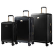 Champs Luxe 3-piece Expandable Hardside Luggage Set - Black