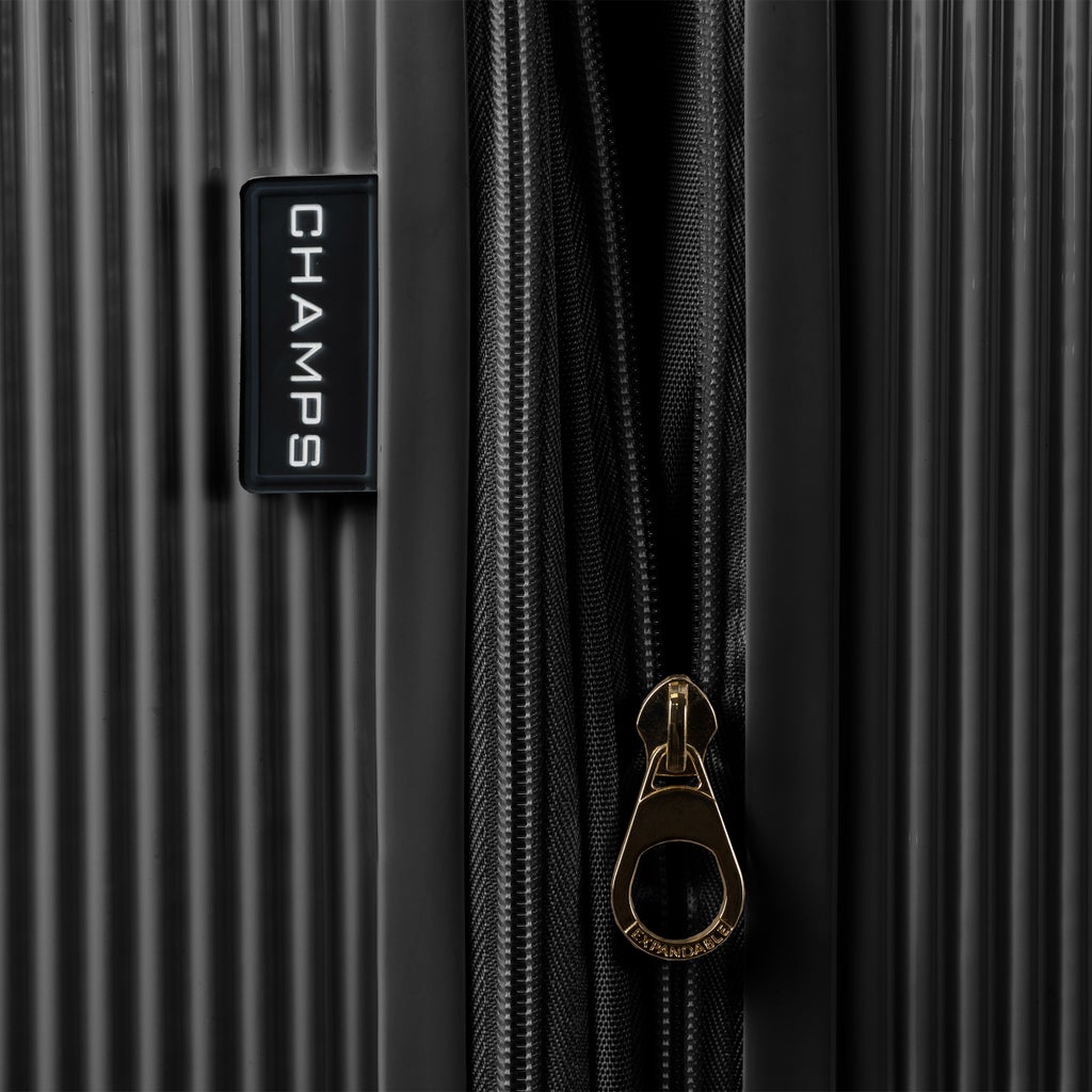 Champs Luxe 3-piece Expandable Hardside Luggage Set