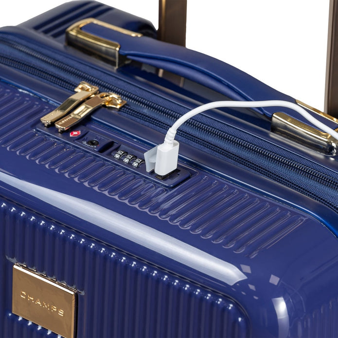 Champs Luxe 3-piece Expandable Hardside Luggage Set