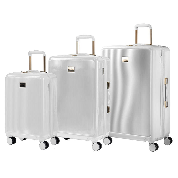 Champs Luxe 3-piece Expandable Hardside Luggage Set - White