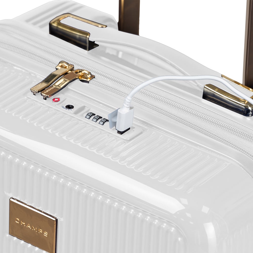 Champs Luxe 3-piece Expandable Hardside Luggage Set