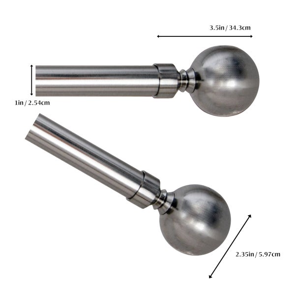 Versailles Lexington Ball Curtain Rod Set
