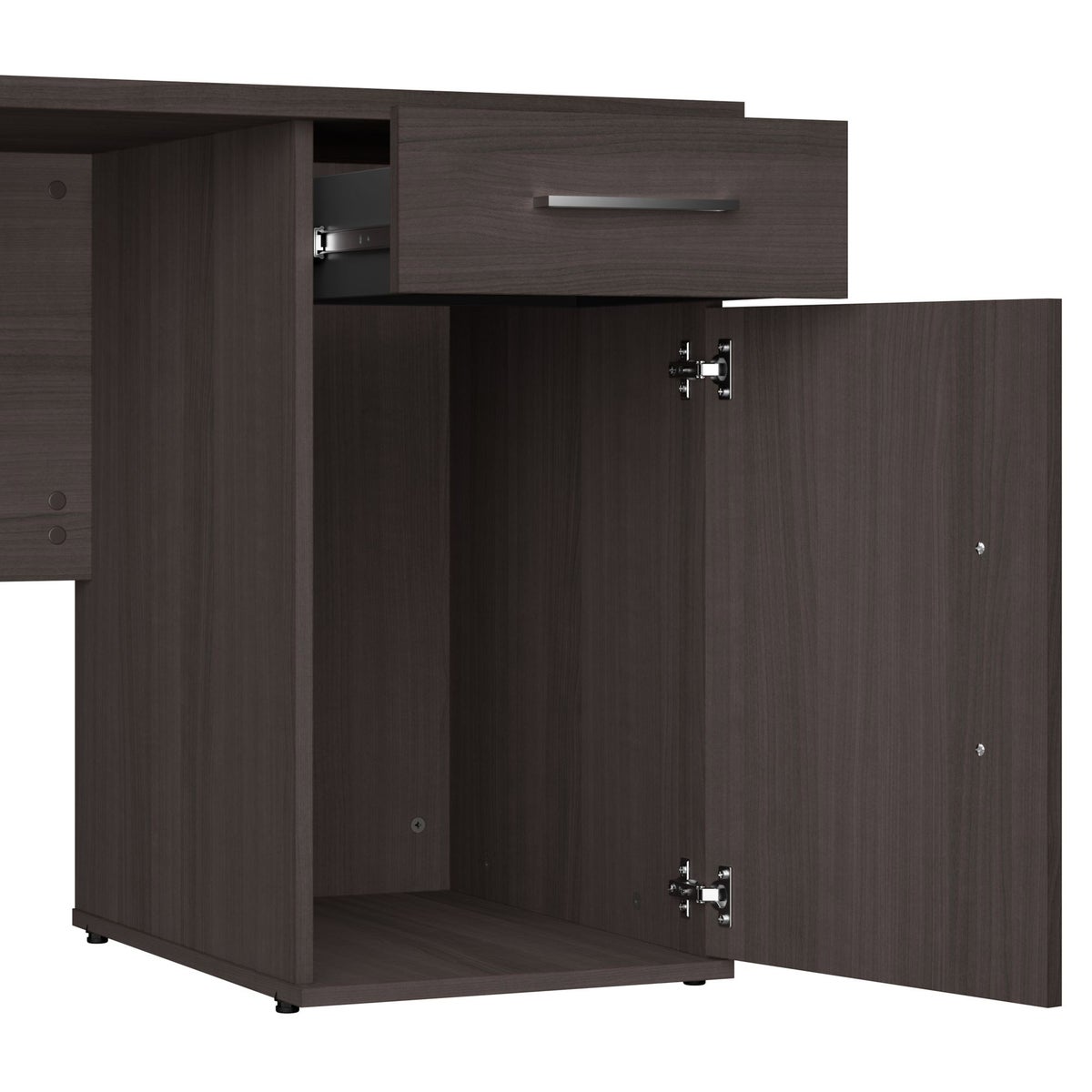 Orford L- Shaped Desk with Hutch and Bookcase