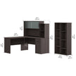 Orford L- Shaped Desk with Hutch and Bookcase