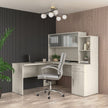 Bestar Orford L-Shaped Desk with Hutch
