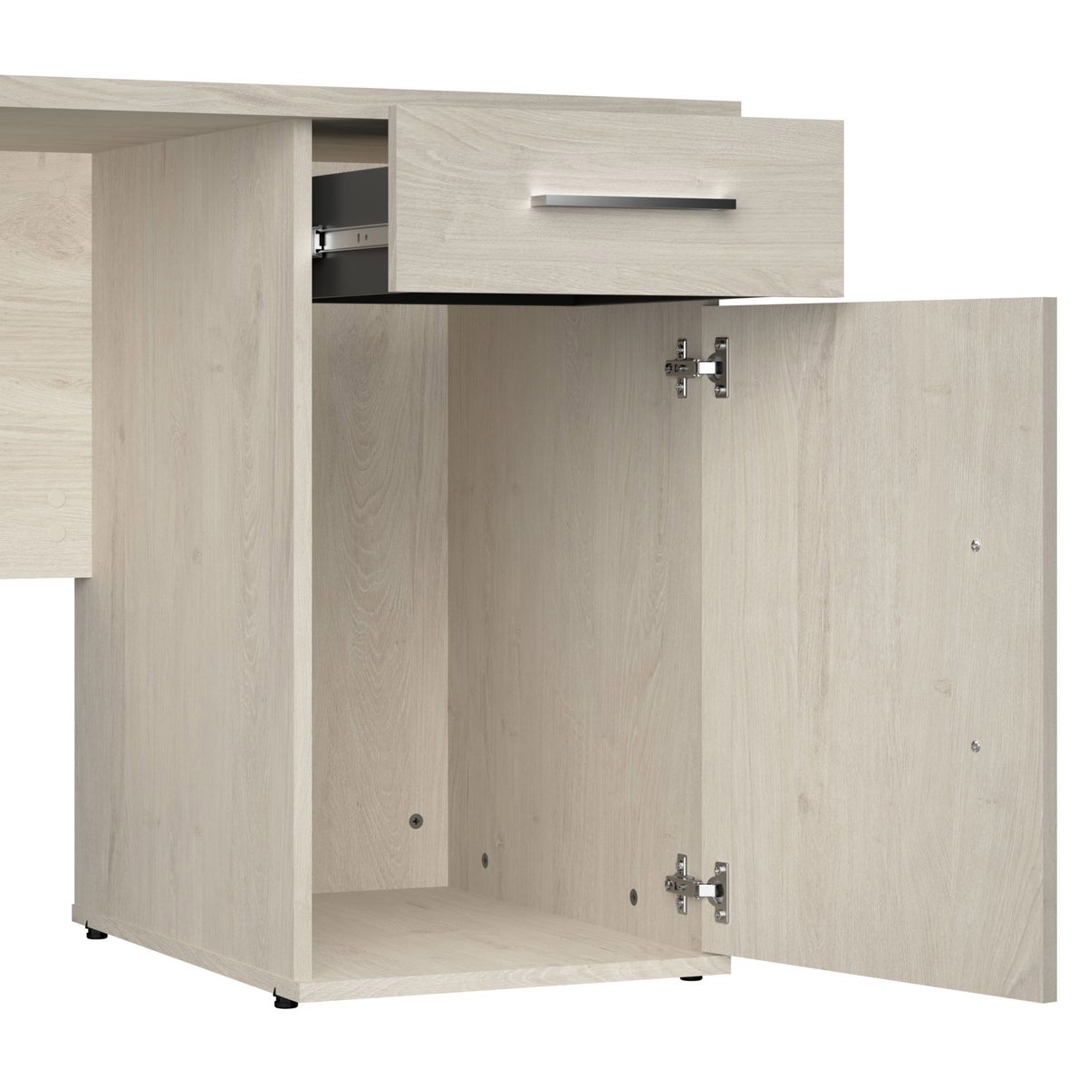 Bestar Orford L-Shaped Desk with Hutch