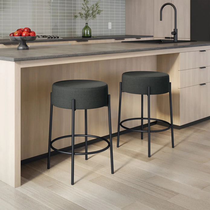 Amisco Clovis Fabric Counter Stool