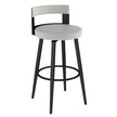 Amisco Paramount Swivel Counter Stool with Black Base