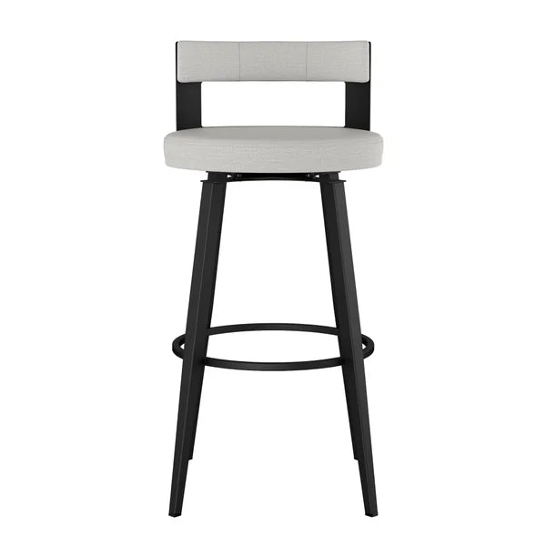 Amisco Paramount Swivel Counter Stool with Black Base