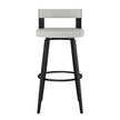 Amisco Paramount Swivel Counter Stool with Black Base