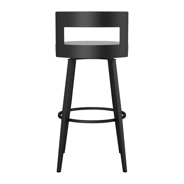 Amisco Paramount Swivel Counter Stool with Black Base