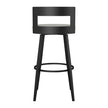 Amisco Paramount Swivel Counter Stool with Black Base