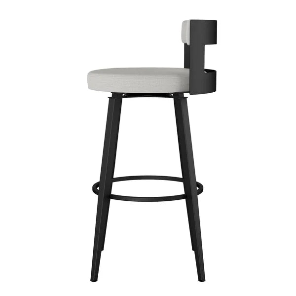 Amisco Paramount Swivel Counter Stool with Black Base