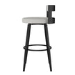 Amisco Paramount Swivel Counter Stool with Black Base