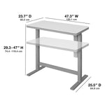 Tresanti Geller Adjustable Height 120.1 cm x 65 cm (47.3 in. x 25.6 in.) Desk