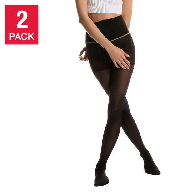 Sheertex Stubbornly Strong Sheer Tights, 2-pack - Black