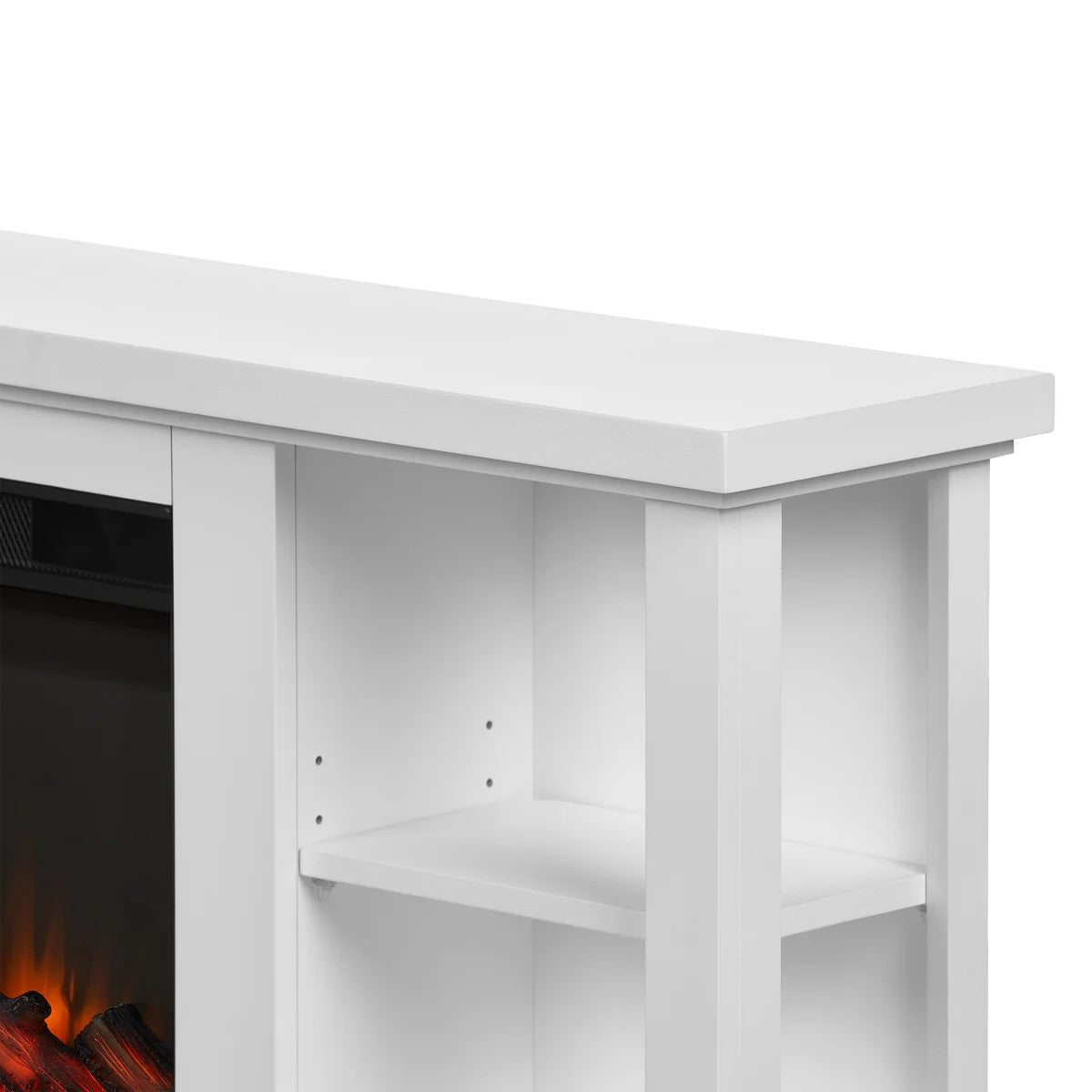 Real Flame Penrose 147.3 cm (58 in.) Slim Media Console Fireplace