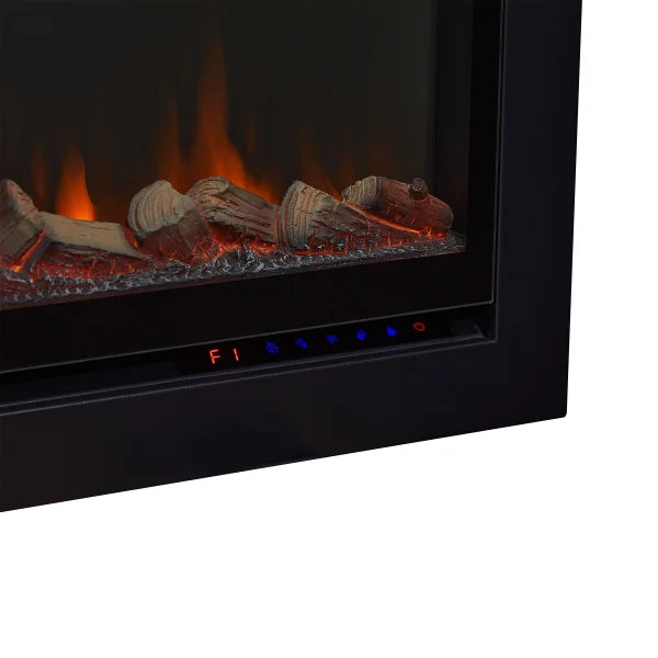 Real Flame 165.1 cm (65 in.) Wall-Mount or Recessed Electric Fireplace Insert