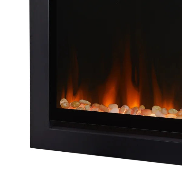 Real Flame 165.1 cm (65 in.) Wall-Mount or Recessed Electric Fireplace Insert