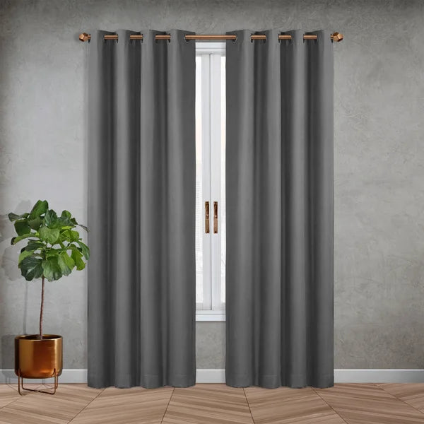 SUN+BLK Nantes Collection Blackout Curtain Panel, 2-panel