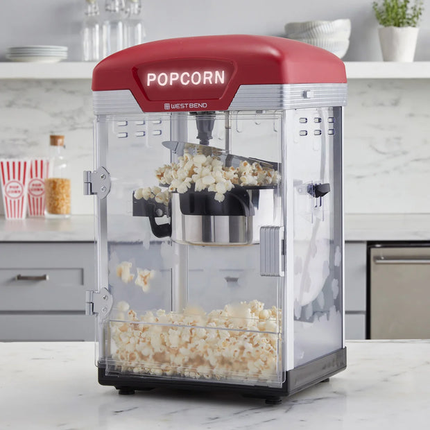 West Bend Theatre Crazy Popcorn Maker XL, 16 Cups - Red