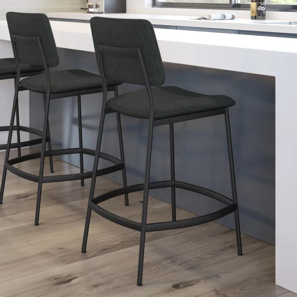 Amisco Sullivan Black Counter Stool