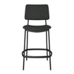 Amisco Sullivan Black Counter Stool