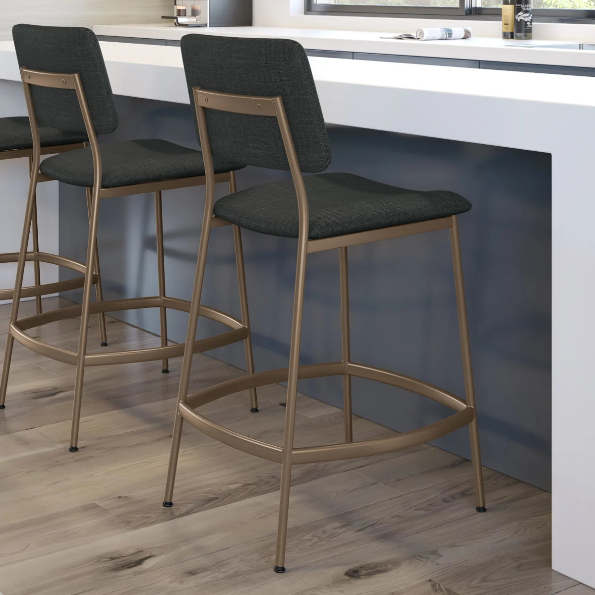 Amisco Sullivan Black Counter Stool