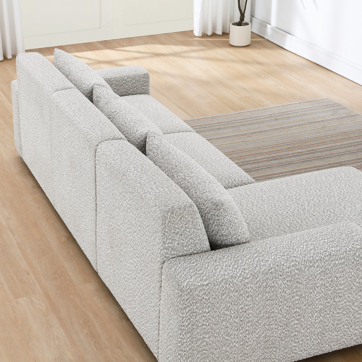 Zyllah Left-hand Facing 2-piece Fabric Sofa Chaise