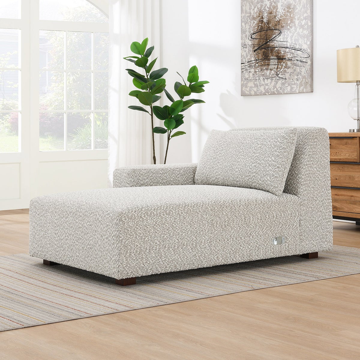Zyllah Left-hand Facing 2-piece Fabric Sofa Chaise