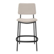 Amisco Sullivan Cream Counter Stool