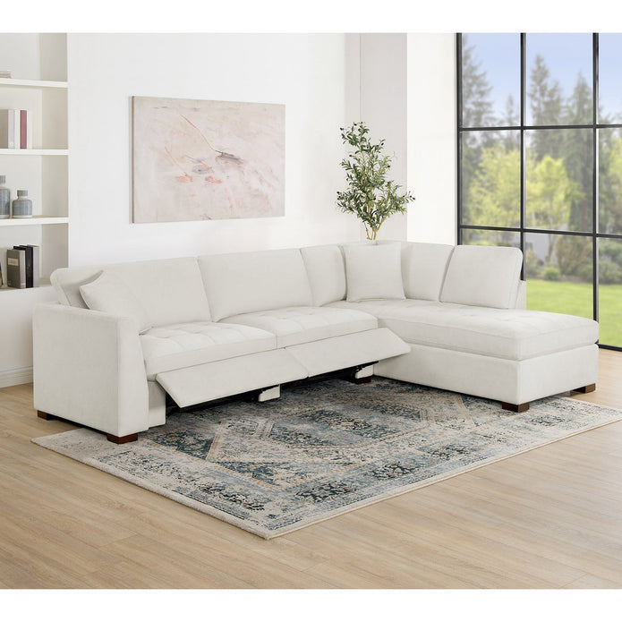 Thomasville Miles 2-piece Fabric Right-hand Facing Sectional with Power Footrests