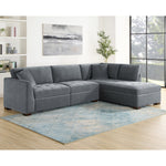 Thomasville Miles 2-piece Fabric Right-hand Facing Sectional with Power Footrests