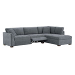 Thomasville Miles 2-piece Fabric Right-hand Facing Sectional with Power Footrests